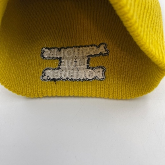 Assholes Live Forever Yellow Slouch Beanie - Picture 3 of 3